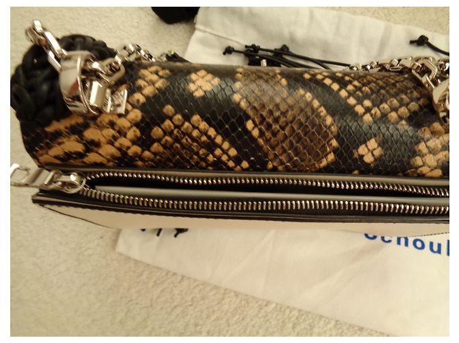 Borsa a tracolla Proenza Schouler Hava Chain in pelle crema Crudo - vista 6