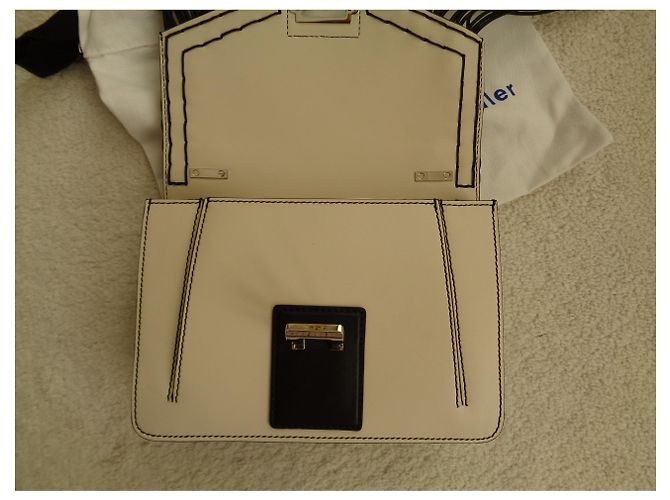 Borsa a tracolla Proenza Schouler Hava Chain in pelle crema Crudo - vista 7