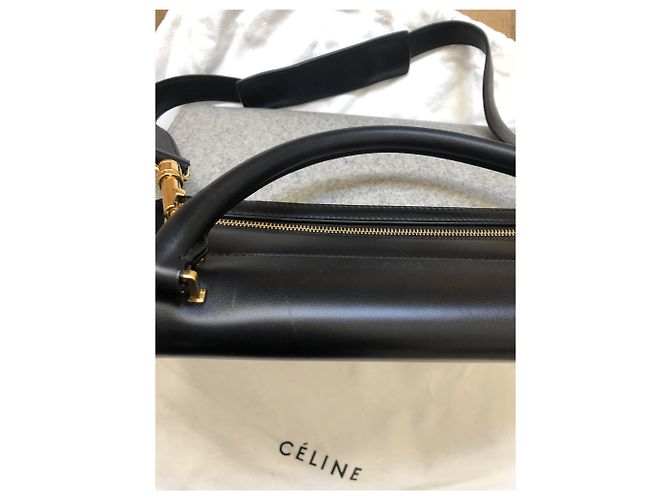 Trapèze Borsa a mano Céline Trapeze Grigio Scuro Lana Grigio antracite - vista 10