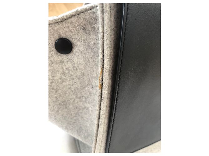 Trapèze Borsa a mano Céline Trapeze Grigio Scuro Lana Grigio antracite - vista 2