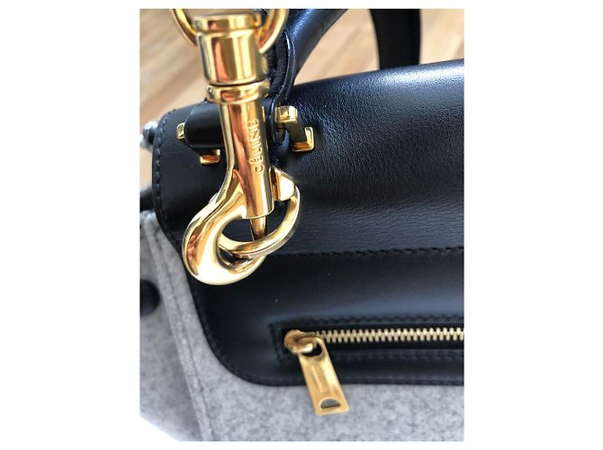 Trapèze Borsa a mano Céline Trapeze Grigio Scuro Lana Grigio antracite - vista 5