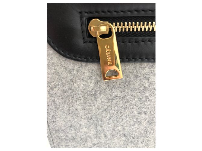 Trapèze Borsa a mano Céline Trapeze Grigio Scuro Lana Grigio antracite - vista 6