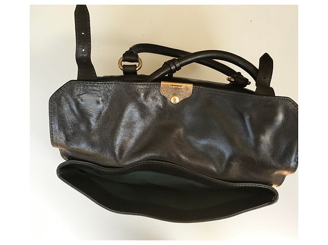Borsa bowling D&G Allyson in pelle marrone - vista 10