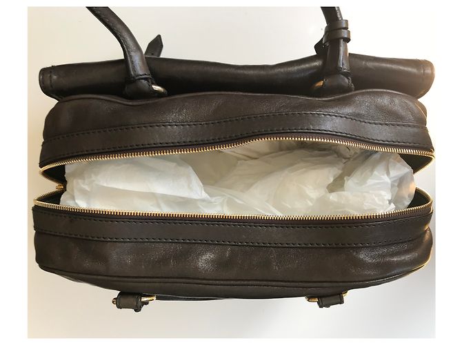 Borsa bowling D&G Allyson in pelle marrone - vista 11