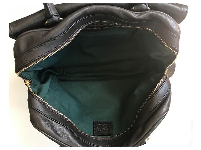Borsa bowling D&G Allyson in pelle marrone - vista 12