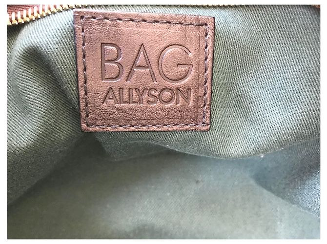 Borsa bowling D&G Allyson in pelle marrone - vista 14