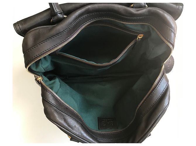 Borsa bowling D&G Allyson in pelle marrone - vista 15