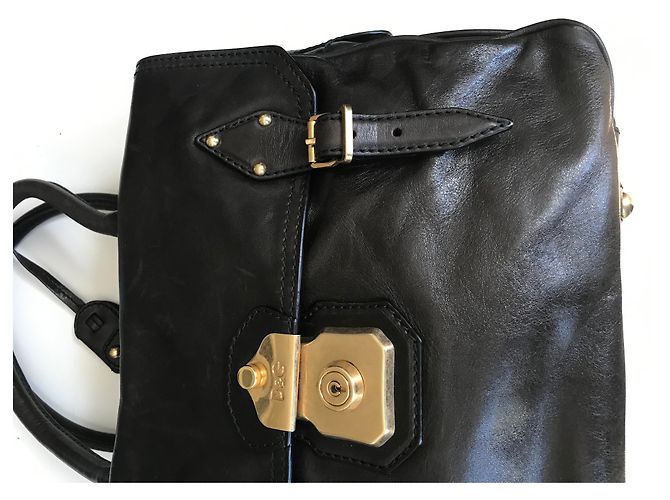 Borsa bowling D&G Allyson in pelle marrone - vista 19