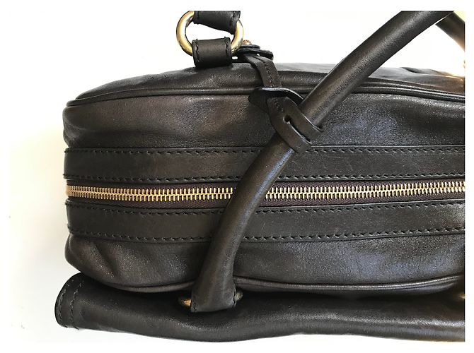 Borsa bowling D&G Allyson in pelle marrone - vista 20