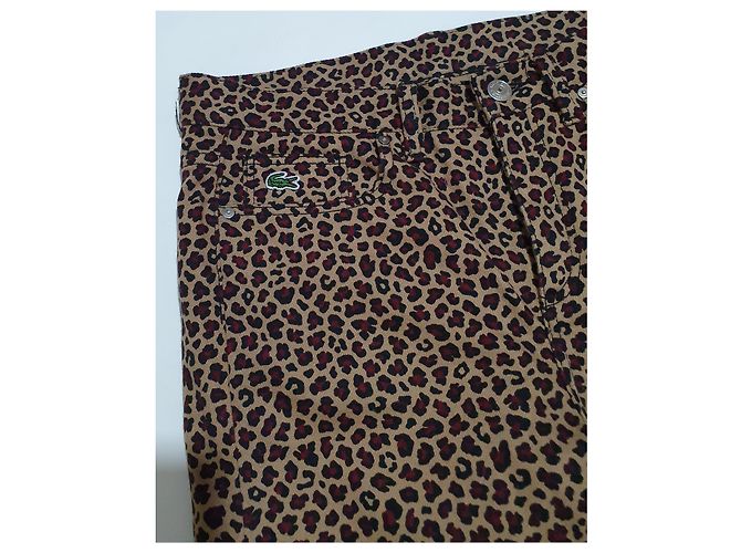 Pantalones Lacoste Live con Estampado de Leopardo de Algodón - vista 2