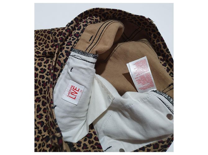 Pantalones Lacoste Live con Estampado de Leopardo de Algodón - vista 4