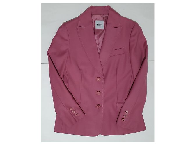 Blazer Moschino Cheap And Chic de lana rosa - vista 2