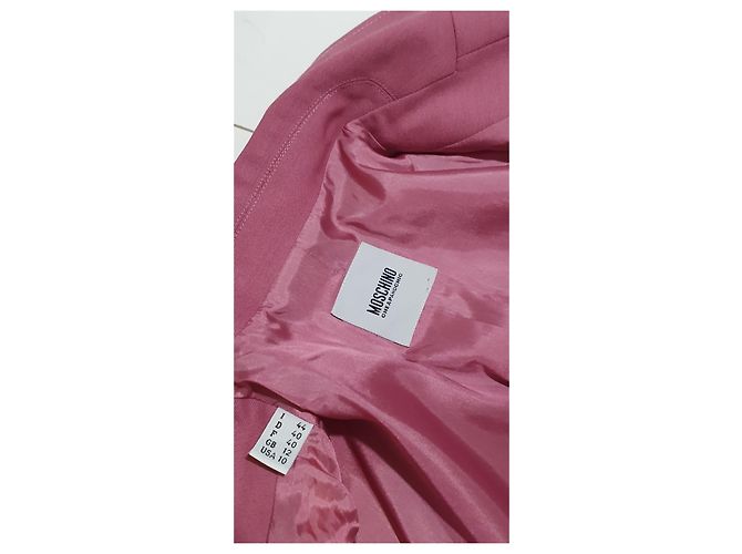 Blazer Moschino Cheap And Chic de lana rosa - vista 7