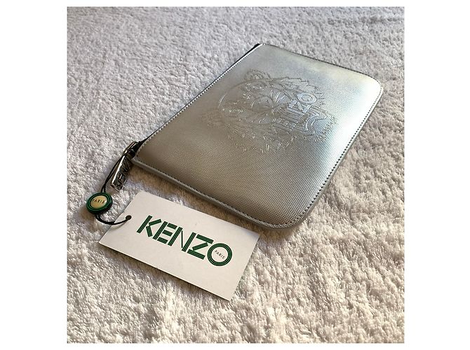 Kenzo oberer silberner kleiner Beutel - Ansicht 4