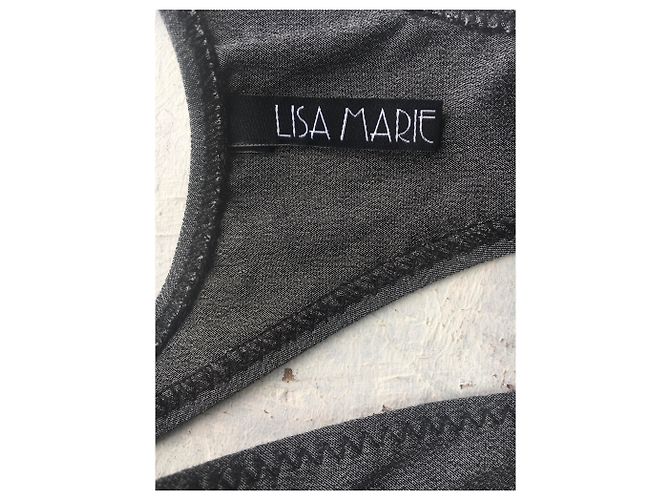Bade- oder Sport-BH Lisa Marie Fernandez Anthrazitgrau - Ansicht 7