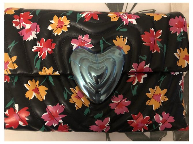 Borsa a mano Escada Heart in pelle nera Nero - vista 3