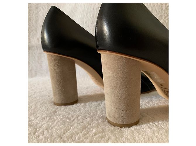 Loewe Elastische schwarze Lederpumpe - Ansicht 9