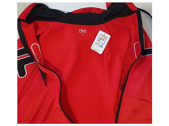 Autre Marque Queue Trackjacket Black Red Polyester Size M - view 5