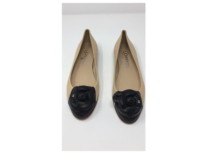Cambon Chanel Bailarinas planas Beige - vista 10