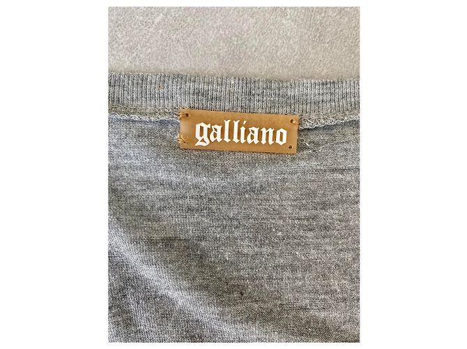 Túnica Galliano de viscosa gris - vista 3