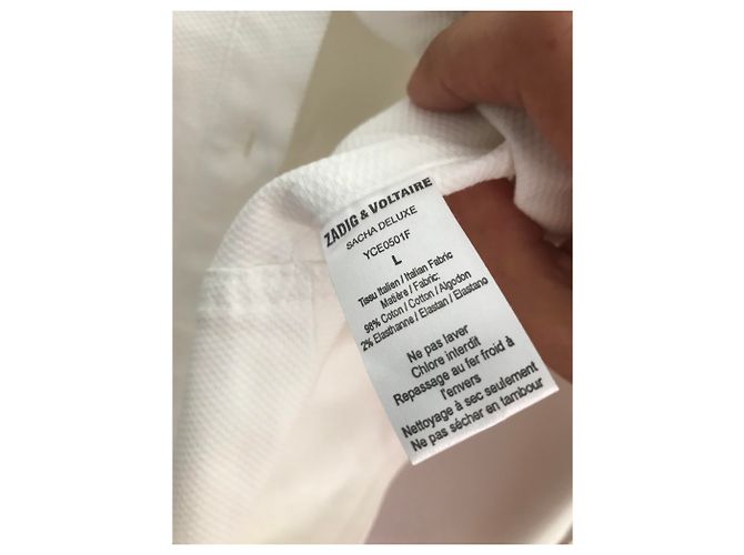 Camisa Zadig & Voltaire de algodón blanca Blanco - vista 3