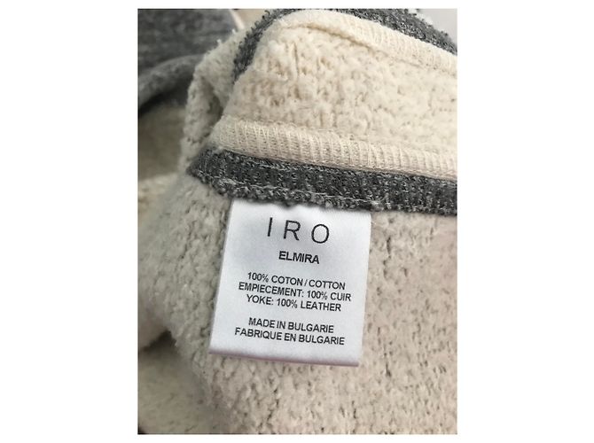 Pull long en coton gris Iro - vue 4