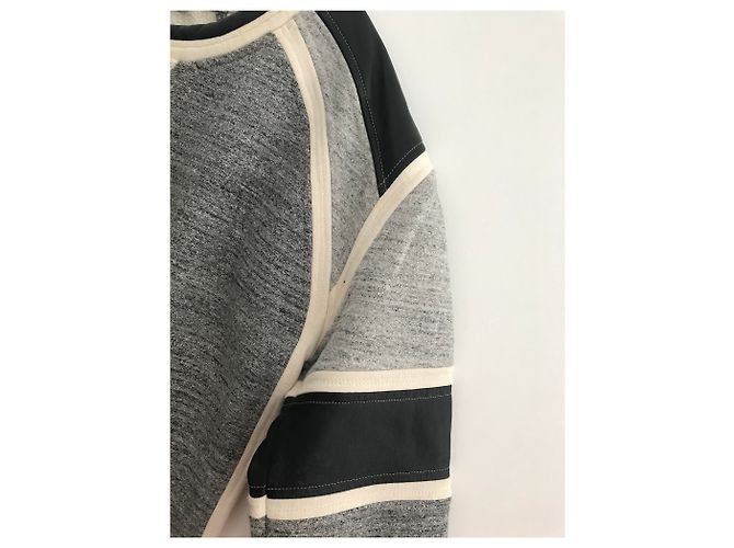 Pull long en coton gris Iro - vue 5