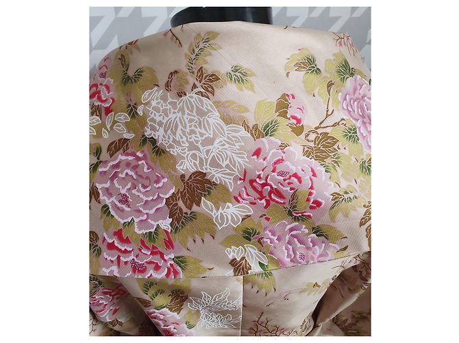 Blazer estilo kimono de seda con flores Renato Nucci Multicolor - vista 4