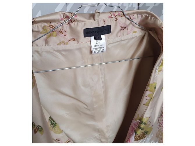 Blazer estilo kimono de seda con flores Renato Nucci Multicolor - vista 5