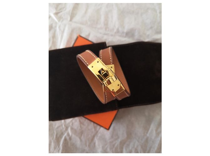 Hermès Hermes Kelly säumte Tour Karamell - Ansicht 2