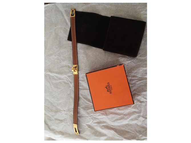 Hermès Hermes Kelly säumte Tour Karamell - Ansicht 5
