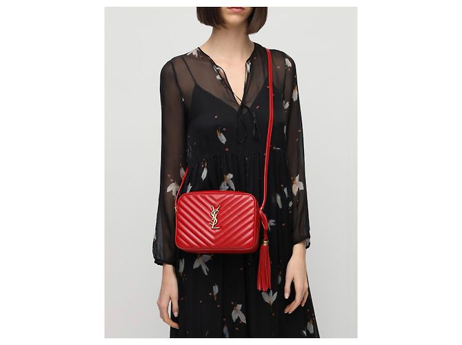 Saint Laurent "LOU" LEDERTASCHE MIT LOGO - Ansicht 4