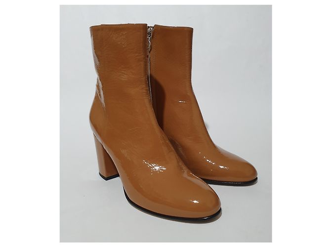 Botas Aeyde Caramelo de charol 40 - vista 2