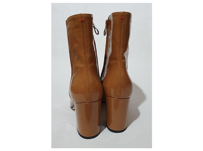 Botas Aeyde Caramelo de charol 40 - vista 3