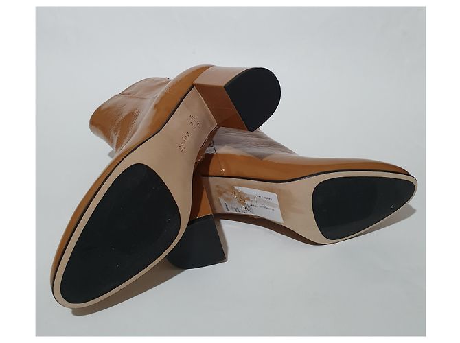 Botas Aeyde Caramelo de charol 40 - vista 4