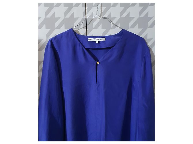 & Other Stories Blusa de seda morada Púrpura - vista 3