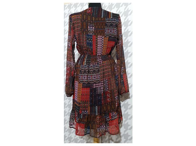 La Fée Maraboutée Kleid Mehrfarbig Polyester Größe 38 Mehrfarben - Ansicht 2