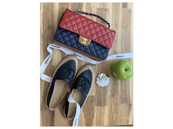 Cambon Espadrillas di mocassini Chanel Blu navy - vista 3