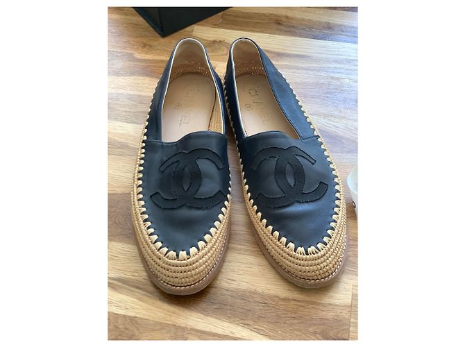 Cambon Espadrillas di mocassini Chanel Blu navy - vista 4