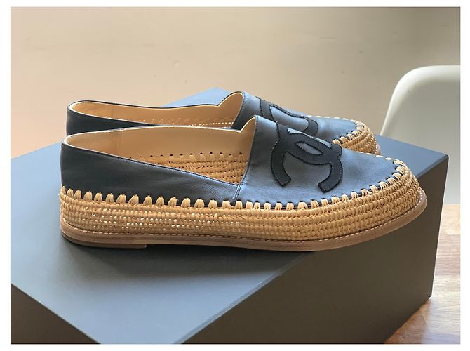 Cambon Espadrillas di mocassini Chanel Blu navy - vista 8