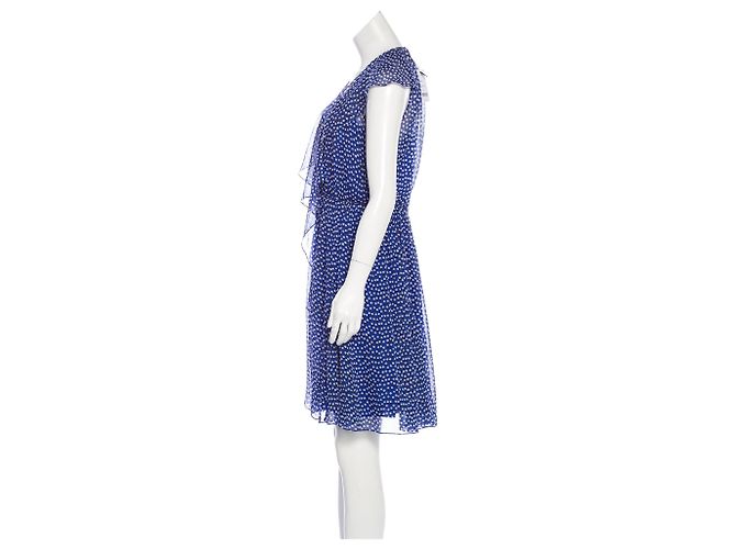 Diane Von Furstenberg Vestido de seda DvF Winifred Azul Multicolor - vista 2