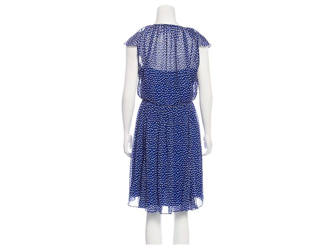 Diane Von Furstenberg Vestido de seda DvF Winifred Azul Multicolor - vista 3