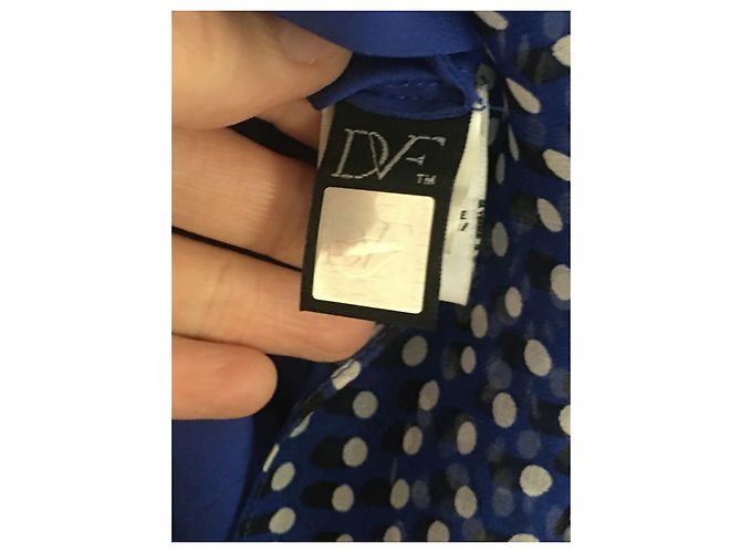 Diane Von Furstenberg Vestido de seda DvF Winifred Azul Multicolor - vista 5