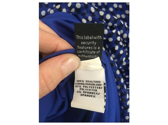 Diane Von Furstenberg Vestido de seda DvF Winifred Azul Multicolor - vista 6