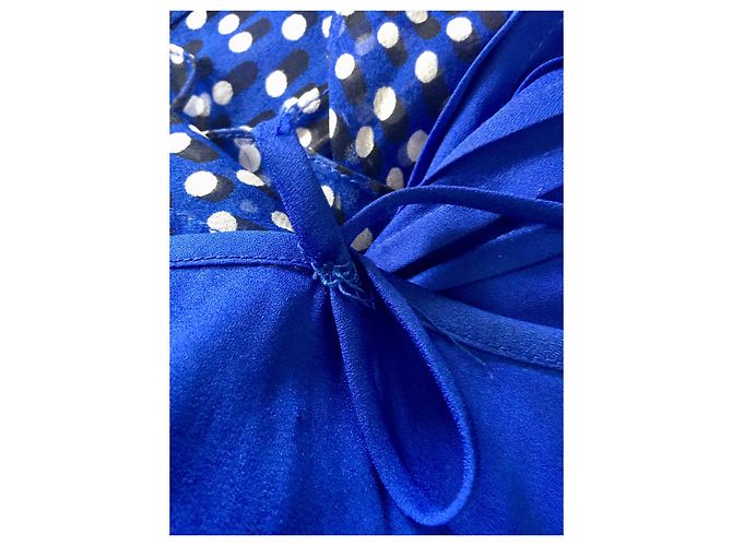 Diane Von Furstenberg Vestido de seda DvF Winifred Azul Multicolor - vista 7