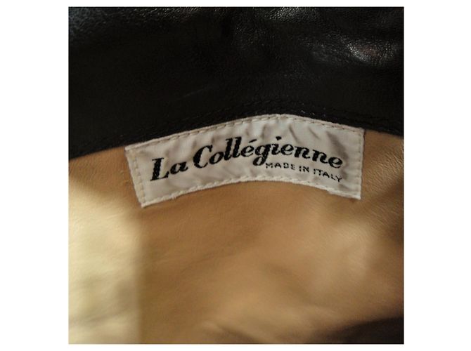 Autre Marque Stivali vintage La Cllollégienne 36 Nero - vista 8