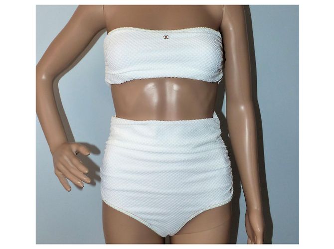Chanel Badebekleidung Weiß - Ansicht 2