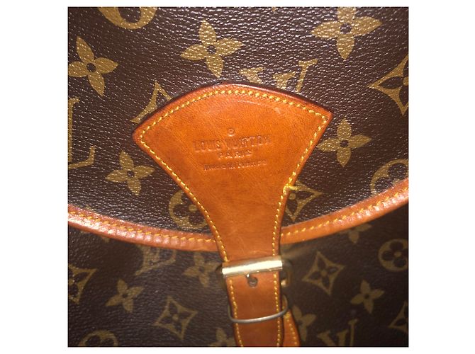 Zaino Louis Vuitton Montsouris Marrone Pelle - vista 2
