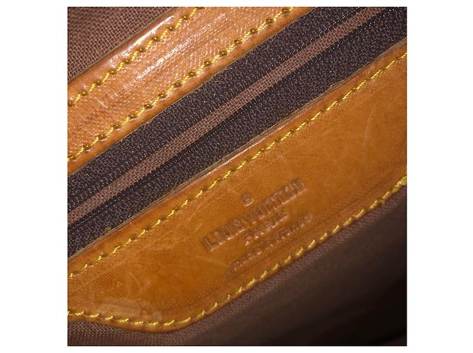Zaino Louis Vuitton Montsouris Marrone Pelle - vista 3