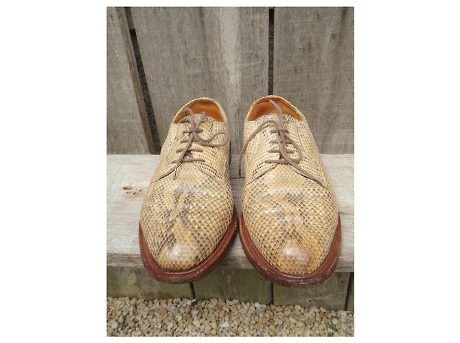 Vintage Sartore Derbys in Python p 38 Beige - Ansicht 4